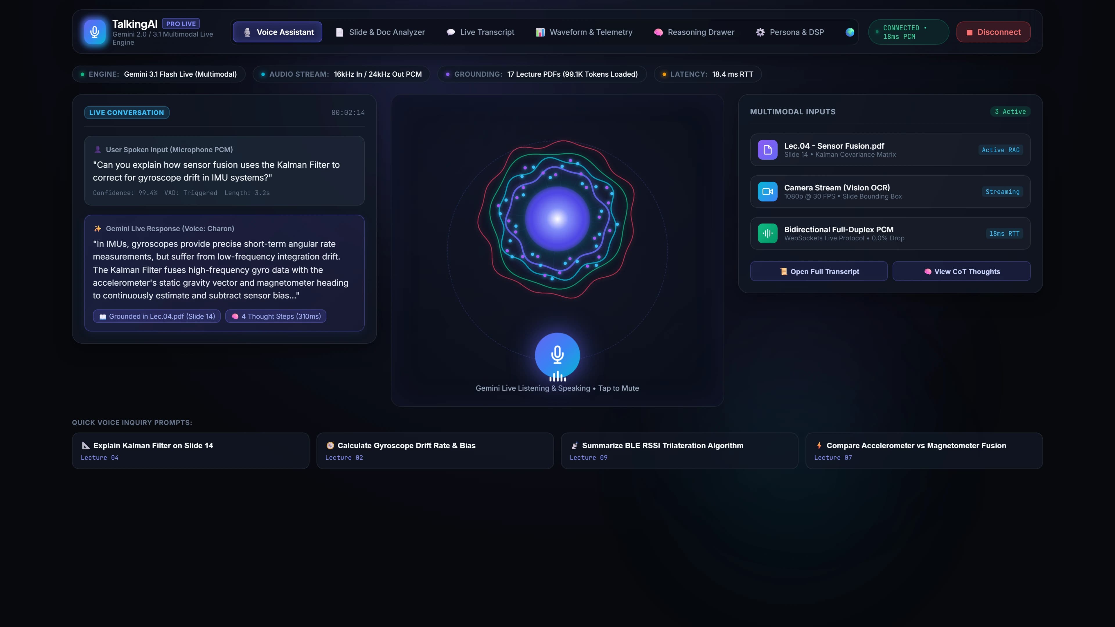 Talking AI Multimodal Assistant